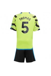 Arsenal Thomas Partey #5 Babyklær Borte Fotballdrakt til barn 2023-24 Korte ermer (+ Korte bukser)